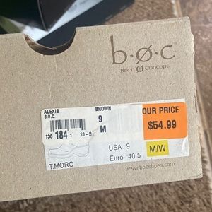 Boc Brown womens vintage work pump